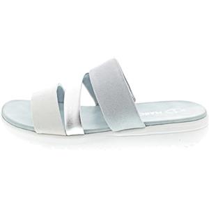 MARCO TOZZI sandalo da donna morbido plantare Feel Me vegano fodera interna morbida stiloso, blu (SKY COMB), 40 EU