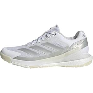 adidas Donna Crazyquick Boost Padel Shoes, Ftwr White/Silver Met./Zero Met., 38 2/3 EU
