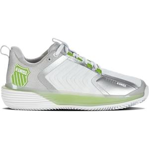 K-Swiss Performance Ultrashot 3 HB, Scarpe da Tennis Donna, White/Gray Violet/Lime Green, 42 EU