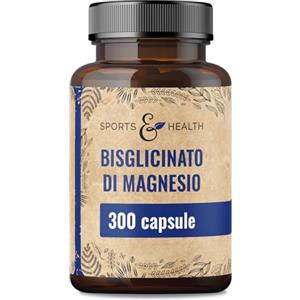 CDF Sports & Health Solutions Magnesio Bisglicinato Capsule - 300 Capsule ad Alto Dosaggio - Bisglicinato di Magnesio 400 mg per Dose Giornaliera - Vegano - Magnesium Glycinate