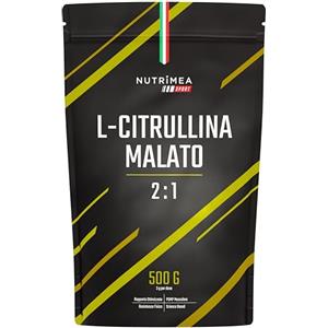 Laboratoires Nutrimea L-Citrullina Malato 2:1 | 3000 Mg | PUMP Muscolare e Resistenza | Integratore in Polvere | Pre-Workout | Gusto Neutro | 5 Mesi di Scorta | Nutrimea Sport