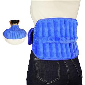Vicloon Cuscino Termico per Microonde(25.5 x 115cm), Dotato di Cinghie Regolabili, Scaldacollo, Termico Microonde per Collo, Spalle, Schiena, Ginocchio, Sollievo dal Dolore Durante il Periodo