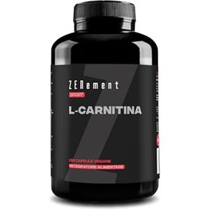 Zenement L-Carnitina 1500 mg - 180 Capsule ad Alto Dosaggio - Per uno Stile di Vita Attivo - Capsule Vegane, Senza Glutine, Lattosio e Soia - Integratore per Sportivi - Zenement