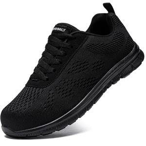 DYKHMILY Scarpe Antinfortunistiche Uomo Scarpe Antinfortunistica Nero 49