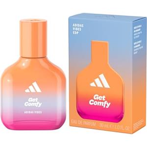 adidas Vibes Get Comfy Eau de Parfum, Per tutti, Rilassante e confortevole, Profumo a lunga durata, Vaniglia e Mandarino 30 ml