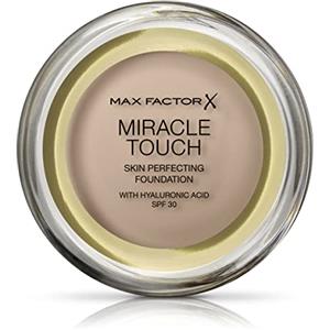 Max Factor Fondotinta Miracle Touch, formula nuova e migliorata, SPF 30 e acido ialuronico, 55 beige fard