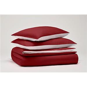 osama home PANTONE - Set Copripiumino Singolo Cotone per Piumone Letto Singolo Composto da Sacco Copri Piumino 155x200 Patella 40 cm + Federa Cuscini Letto 50x80, Parure Copripiumino per Completo Letto Singolo