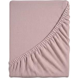 hermet Lenzuolo Sotto con Angoli Matrimoniale, 100% Jersey di Cotone Elasticizzato sui 4 Lati, Misura cm.170/180x190/200, Altezza Angolo fino a 30cm, Oeko-tex Certificato, No stiro