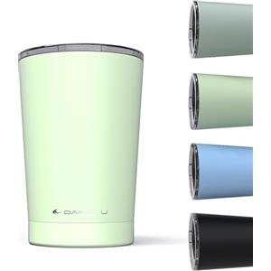 Daikoku Thermos da Caffè 330 ml in Acciaio Inossidabile | Bicchiere termico a doppia parete isolante senza BPA | Mantiene le bevande fredde per 12 ore e calde per 5 ore | Colore Verde