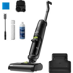 EUREKA NEW400 Lavapavimenti Senza Fili, Aspira e Lava in un Passaggio, 3,95kg Ultraleggero, Autopropulsione, 600ml+400ml Doppio Serbatoio, Batteria 2500mAh×6, Pavimento Asciutto 90%