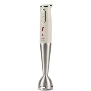 Girmi MX03 Frullatore a Immersione, 400 W, Motore DC, Fusto lungo 19 cm e lame INOX, 2 Velocità, Impugnatura ergonomica, Gesso