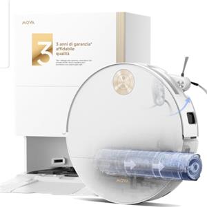 MOVA S70 Ultra Roller Robot Aspirapolvere, Bianco