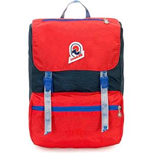 Invicta Zaino Jolly Vintage, Rosso/Blu, Tasca Porta Pc 13'', Viaggio e Tempo Libero, 18 Lt, Per Uomo Donna