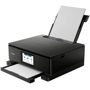 Canon PIXMA TS8750 stampante fotografica wireless multifunzione 3-1 Wireless con 6 inchiostri separati touchscreen 4,3 pollici, stampa fronte retro automatica, stampa senza uso PC, colore: nero