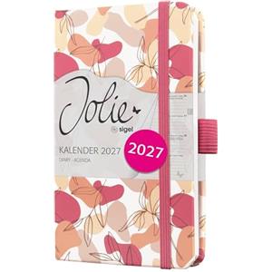 SIGEL agenda settimanale Jolie 2027 A6 con copertina rigida
