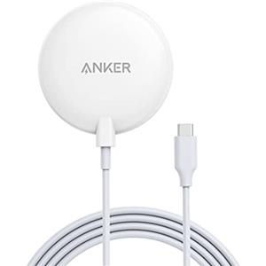 Anker Caricabatterie Wireless Magnetico Cavo USB-C Integrato da 1,5 m, Base Pad Lite Magnetica PowerWave Solo per iPhone 12/12 Pro/12 PRO Max/12 Mini (Senza Adattatore CA)