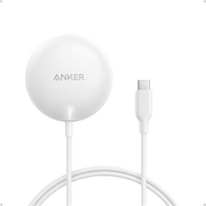 Anker Caricatore Wireless iPhone Magnetico 15W, Certificato Qi2 Pad di Ricarica Wireless Compatibile con MagSafe, per iPhone 17 Pro Max/Serie 16-12, AirPods e Altri (Adattatore Non Incluso)