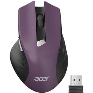 Acer Mouse Wireless Ergonomico, mouse computer ottico USB senza fili, 2,4 GHz con ricevitore mini USB, 1600 DPI regolabile, 6 pulsanti, compatibile con PC/Mac/Laptop/Chromebook
