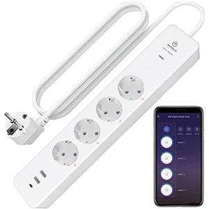 ANTELA Ciabatta MultiPresa Smart Wifi con Monitoraggio Energetico