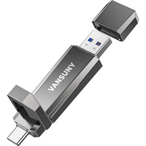 Vansuny SSD Esterno 960 GB, Chiavetta USB 3.2 Gen 2 Pen Drive fino a 1000 MB/s, Memoria Esterna Type-C + USB-A per Smartphone, PC, Portatile, Mac, PS5