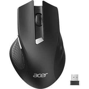 Acer Mouse Wireless Ergonomico, mouse computer ottico USB senza fili, 2,4 GHz con ricevitore mini USB, 1600 DPI regolabile, 6 pulsanti, compatibile con PC/Mac/Laptop/Chromebook