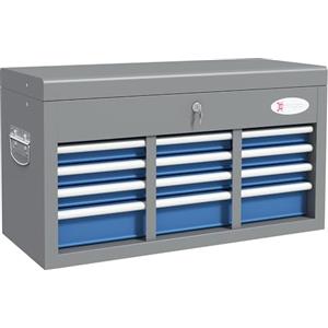 DURHAND Cassetta Attrezzi 6 Cassetti con Maniglie Laterali 60x26x34 cm Blu