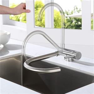 Lonheo Rubinetto cucina pieghevole Girevole 360 ° 2 Modalità di Spruzzo