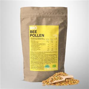 GymBeam Polline d'Api BIO 100 g, Superfood Ricco di Amminoacidi, Proteine e Vitamine, Antiossidante Naturale, Ideale per Frullati e Yogurt, Polline d'Api di Alta Qualità Biologica
