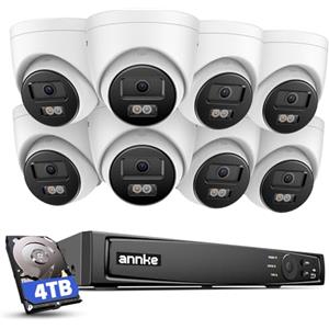 ANNKE Kit Videosorveglianza PoE 4K con Hard Disk 4TB