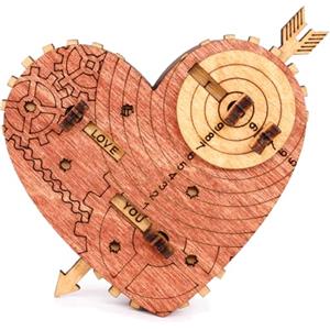 iDventure Tin Woodman's Heart, Scatola per Anello, Rompicapo con Codice