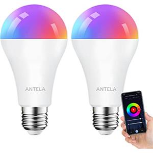 ANTELA Lampadina LED Alexa Inteligente WiFi 12W 1350LM Lampadina Smart E27