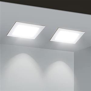 Aigostar Downlight Da Incasso a LED, 12W Equivalente a 94W, 6500K Cool White Light, Bianco, Faretti LED, LED Porthole, Ф140-150mm, Confezione Da 2
