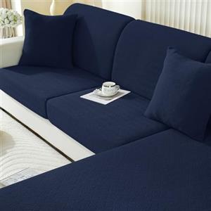 Ystyle Copriseduta Divano Elasticizzato, Universale Copricuscini Divano, Sofa Seat Cover, Copri Seduta Divano Antigraffio, Copridivano Cuscini, Coprisedile Divano (Grande 1 Posto, Blu Scuro)