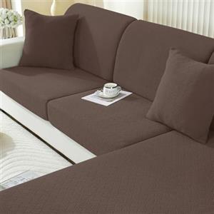 Ystyle Copriseduta Divano Elasticizzato, Universale Copricuscini Divano, Sofa Seat Cover, Copri Seduta Divano Antigraffio, Copridivano Cuscini, Coprisedile Divano (2 Posto, Caffè Chiaro)