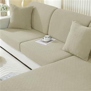 Ystyle Copriseduta Divano Elasticizzato, Universale Copricuscini Divano, Sofa Seat Cover, Copri Seduta Divano Antigraffio, Copridivano Cuscini, Coprisedile Divano (1 Posto, Cachi)