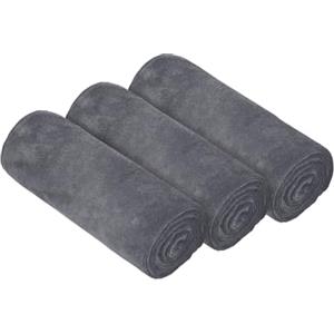 HAGOT 3 Pack Asciugamano Sportivo in Microfibra, Super Assorbente e Traspirante, Leggero, ad Asciugatura Rapida, per Yoga, Campeggio, Palestra, Fitness, 75 cm x 35 cm