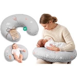 Totsy Baby Cuscino allattamento e gravidanza Minky 130 cm - cuscini neonato per allattare e dormire accessori per mamma y bebe lavabile e multifunzione Oeko-Tex Orsacchiotti