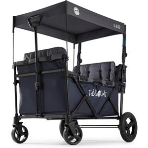 FableKids Follower Passeggino Leo X4Plus con tetto | Caricabile fino a 20kg per seduta | Imbracatura a 5 punti 4X | Ruote offroad a 360° | Freno a pedale | Oxford 600D| Maglie di ventilazione | blu