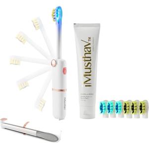 iMusthav Spazzolino elettrico sonico pieghevole da viaggio con funzione sbiancante | Spazzolino elettrico per adulti | Spazzolino da denti da viaggio