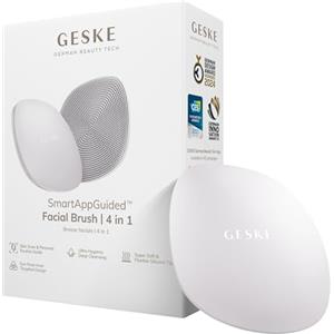 GESKE | Spazzola per il viso SmartAppGuided™ 4 in 1 | Spazzola per la pulizia del viso | Spazzola morbida in silicone | Pulizia del viso professionale | Pulizia della pelle