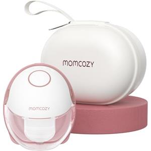 Momcozy M6 Tiralatte Elettrico Indossabile Mani Libere 24mm, 1 Pezzo, Rosso