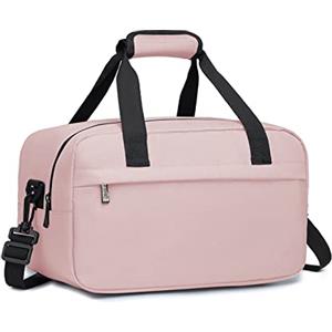 KONO 35x20x20cm Borsa da Viaggio Leggero Palestra Borsone da Viaggio con Tracolla (Rosa)