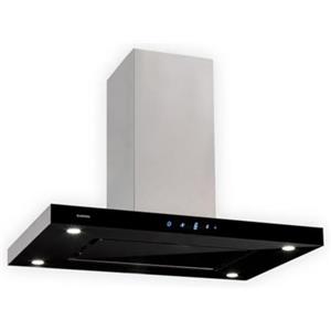 Klarstein Valeria Cappa Isola - 230W, max 642 m³/h, 3 livelli di potenza, illuminazione LED, pannello touch, vetro, acciaio inox, efficiente, PureAmbience Concept, argento