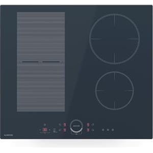 Klarstein Delicatessa 60 - Piano Cottura A Induzione, 4 Zone, 7000W Con Booster, Flexzone, Stop&Go, Timer, Blocco Per Bambini, Vetroceramica Antracite, 59 cm, Design