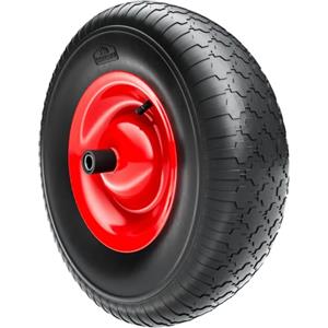 Gardebruk Carriola Ruota in gomma PU Portata Max. 200 kg Antiforatura 4.80/4.00-8 Ø 390 mm Pneumatico di Scorta