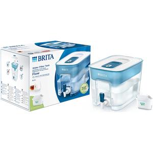 BRITA Stazione di filtraggio dell'acqua 8.2L Flow Basic Blue + 1 Filtro MAXTRA PRO (filtra PFAS)