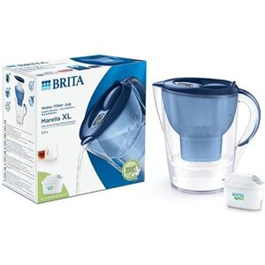 BRITA Caraffa filtrante 3.5L Marella XL Blu + Filtro MAXTRA PRO PURE PERFORMANCE 1051122