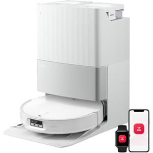 roborock Qrevo EdgeT Robot Aspirapolvere Lavapavimenti con LDS Retrattile | 7,98 cm, Antigroviglio, Autopulizia Panno 75°C, Stazione Tutto in Uno, Modalità Tappeti, Bianco