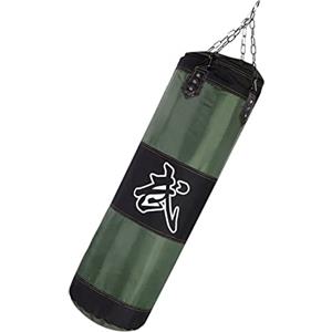 AKLOSIPY Sacco di Sabbia da Boxe Vuoto per Allenamento - Riempi il Sacco da Boxe per la Pratica del Jab con Gancio, Tessuto Oxford 900D con Zona di Impatto in PU, Include Gancio a Catena in Acciaio