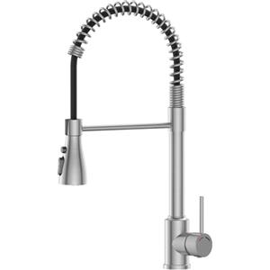 SREWOHS PRO Rubinetto Lavello Cucina,Miscelatore Cucina con 360° Bocca girevole, Rubinetti Cucina con Doccetta Estraibile,4 Modalità,Acciaio Inossidabile Ad Arco Alto Rubinetti per Lavello a 1 Foro